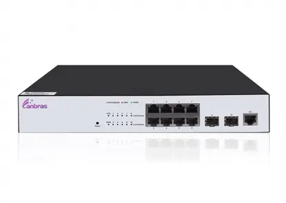 Commutateur Ethernet géré avec ports 8 × GE TX, ports SFP 2 × 100/1000M