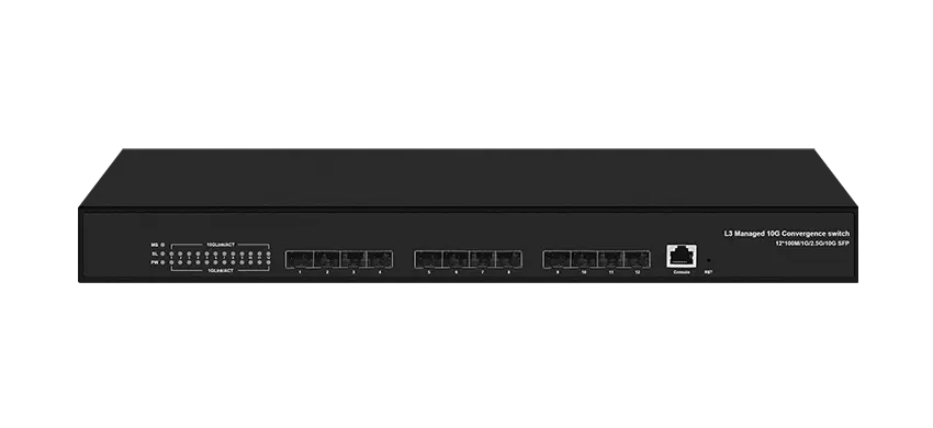 Commutateur 10G géré L3, 12x10/1000M/10G SFP