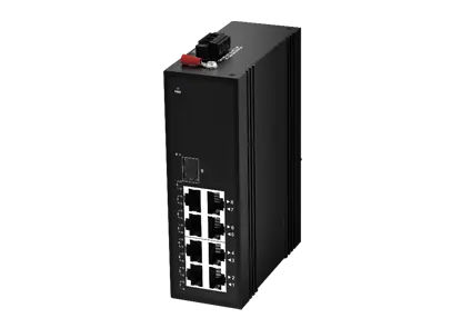 1x1000 Base-X, 8x0/100/1000Base-T Commutateur industriel non géré (PoE facultatif)