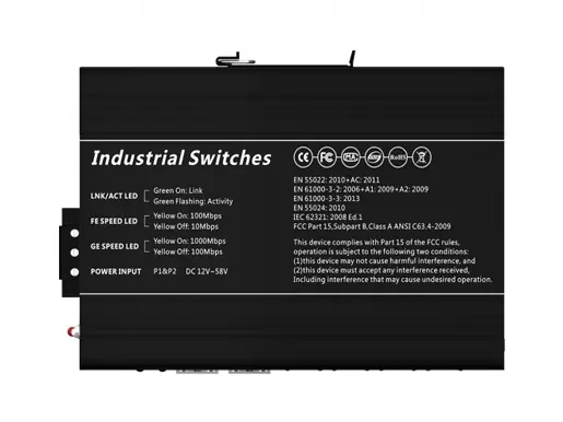 1000Base-T Industrial Ethernet Switch (PoE Optional)
