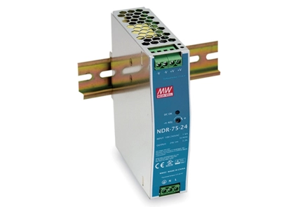 RAIL DIN industriel à sortie unique 75W