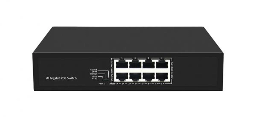 Interrupteur Gigabit AI PoE à 8 ports