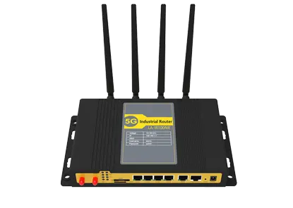Routeur industriel 5G 1x1000M ETH WAN, 4x1000M ETH LAN 2 SIM et 2.4GHz/5.8GHz WIFI Support