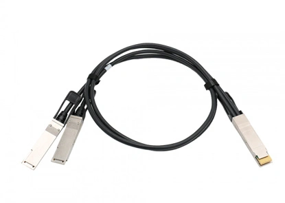 Câble de cuivre direct passif 200G QSFPDD à 2x100G QSFP28