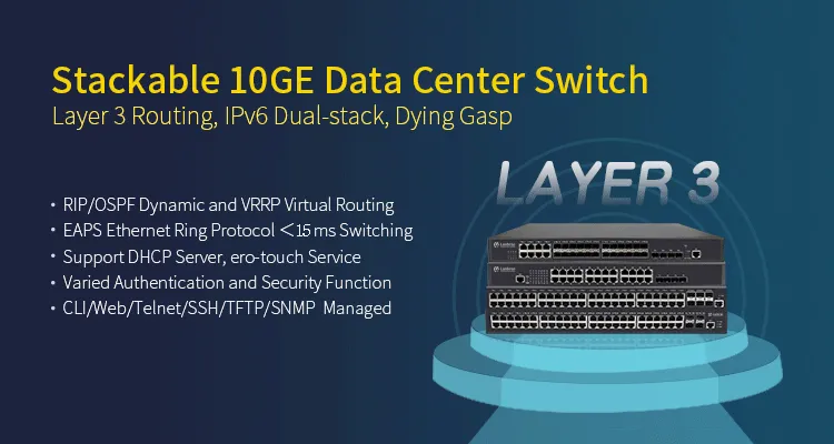 Interrupteur de centre de données 10GE empilable