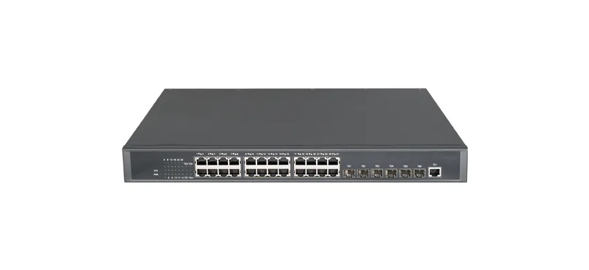 Commutateur géré empilable avec ports 24GE TX, ports SFP 6 x 10GE/GE