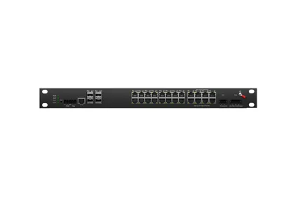 Rackmount Industrial L3 Lite managé commutateur PoE 24x1/100/1000M RJ45 PoE, liaison montante 4x10G SFP