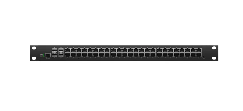 Rackmount Industrial L3 Lite managé commutateur PoE 48x1/100/1000M RJ45 PoE, liaison montante 4x10G SFP