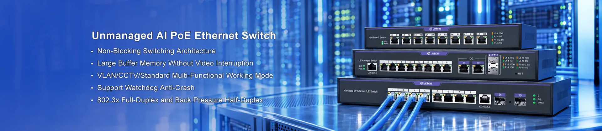 Unmanaged AI PoE Ethernet Switch